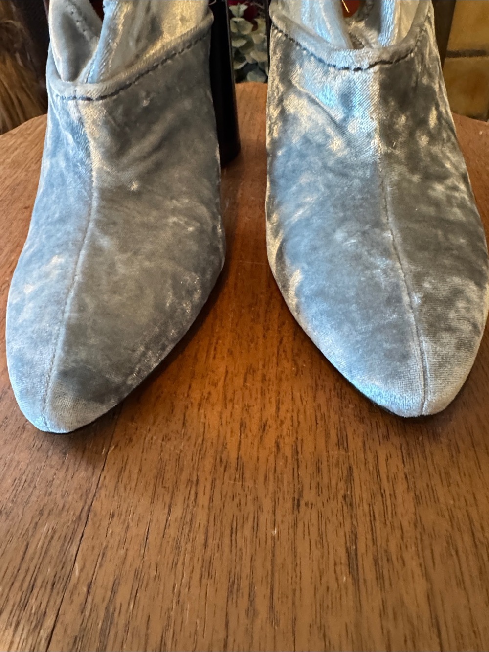 NWT 3.1 Phillip Lim Kyoto Stretch Gray/Silver Velvet Ankle Boots Dust Bag w/Box - Picture 7 of 13